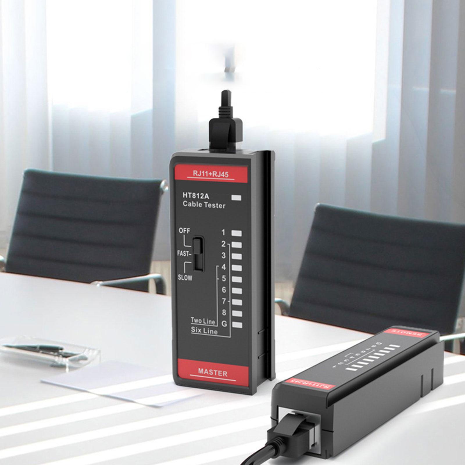 Cable Tester 2P/4P/6P/8P Cable Recognize Network Testing Tool Shielded Cable Measurement Telephone Line Test Meter