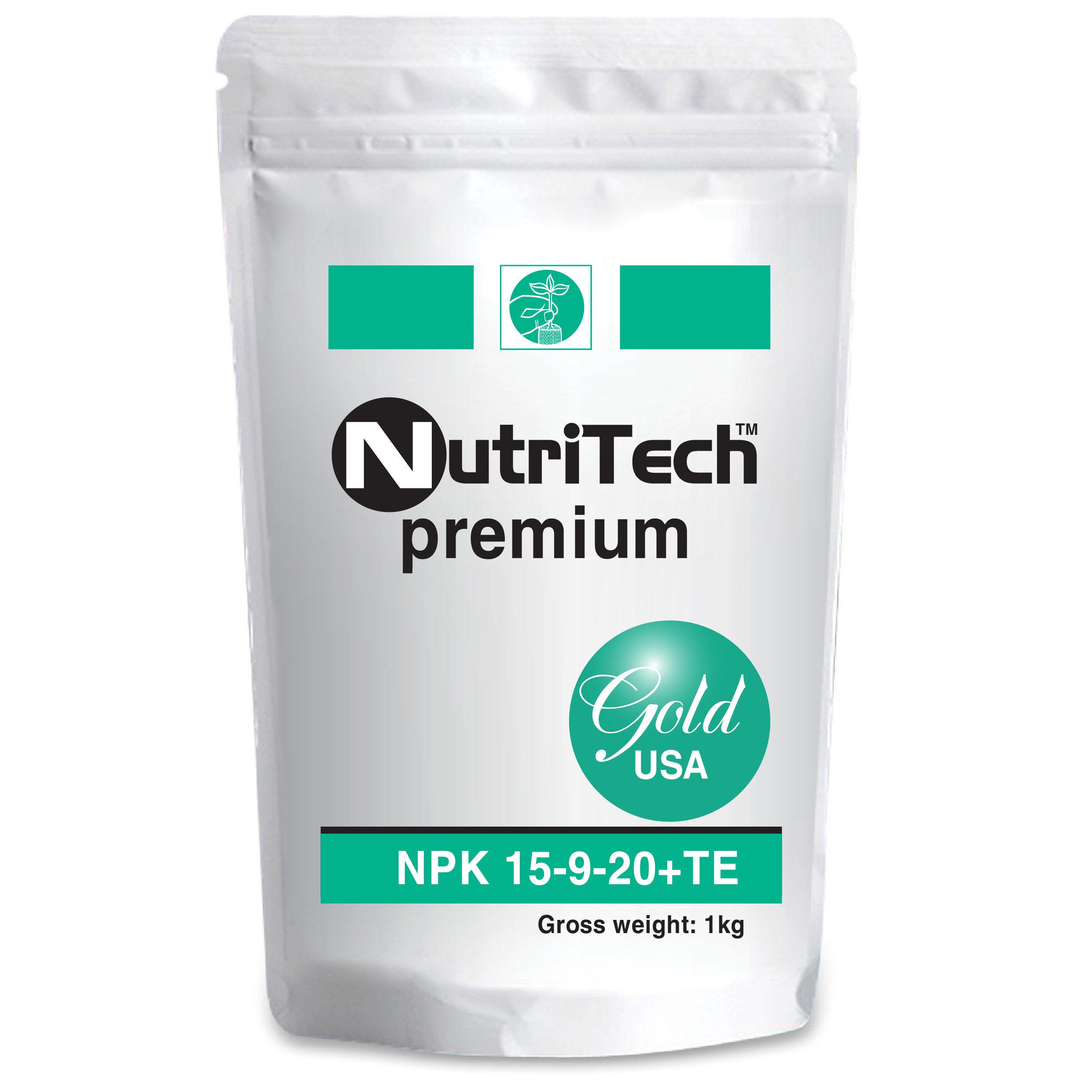 Phân bón hỗn hợp NutriTech NPK 15-9-20+TE 1 KG