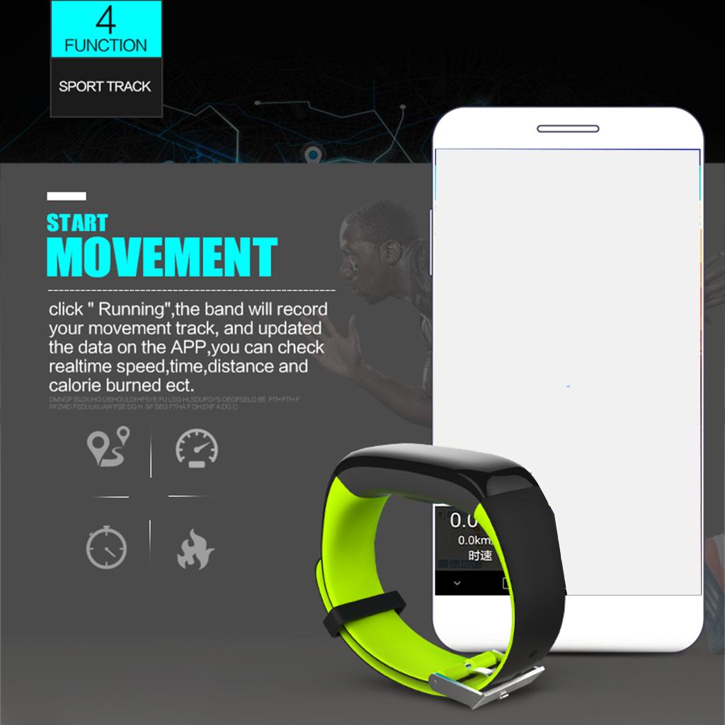 P1 SmartWatch Sweatproof Smart Watch Bracelet for Android HTC Sony Samsung Google Pixel /Pixel and iPhone 5 5S 6 6 Plus 7 Smartphones