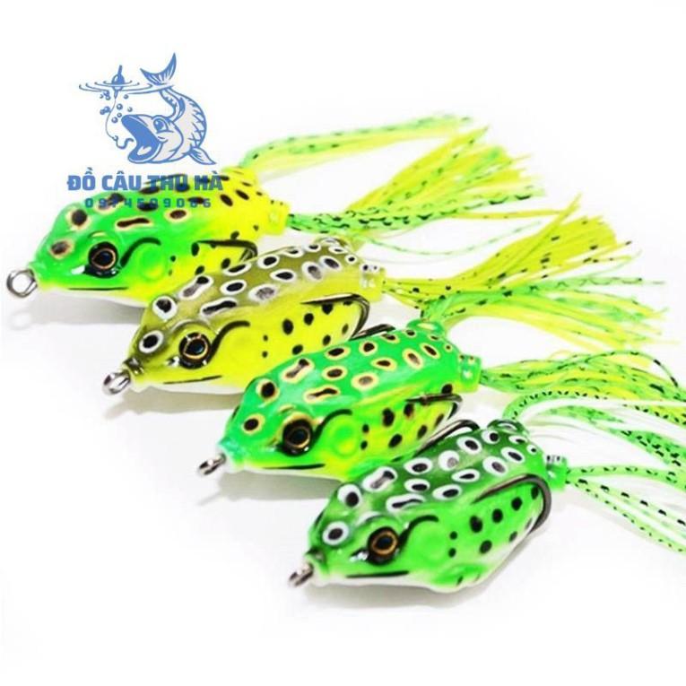 Mồi nhái giả câu lure, mồi nhái hơi super frog đuôi dài