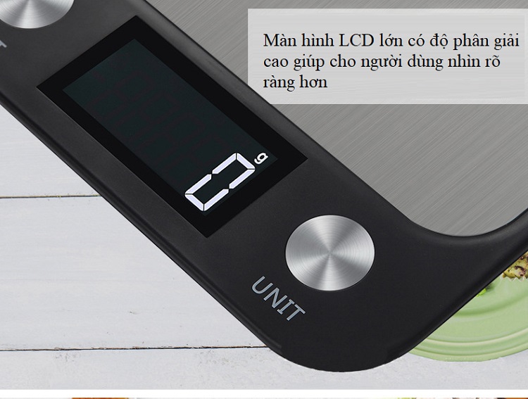 Cân điện tử nhà bếp phím cảm ứng sai số 1g