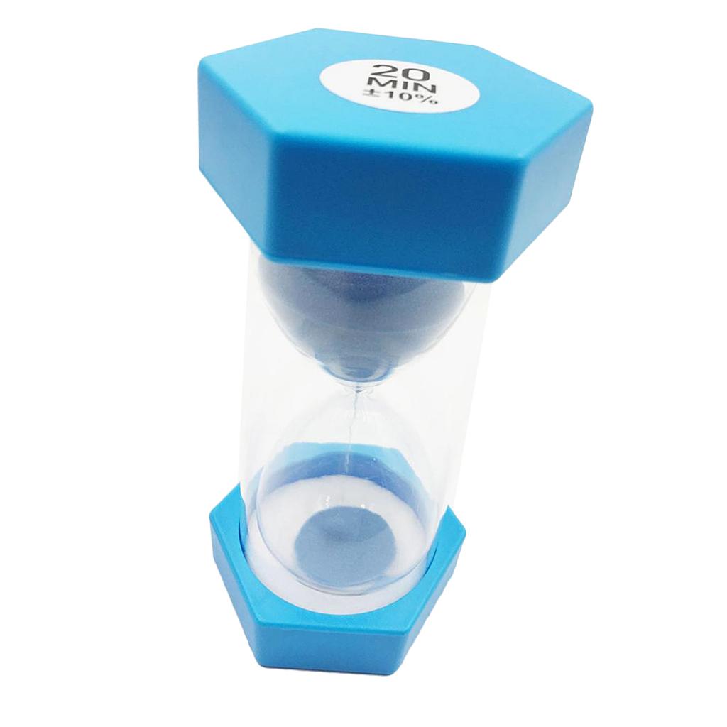 Plastic Sand Timer Hourglass Kitchen Tea Coffee Clock 20 Minutes Sky Blue