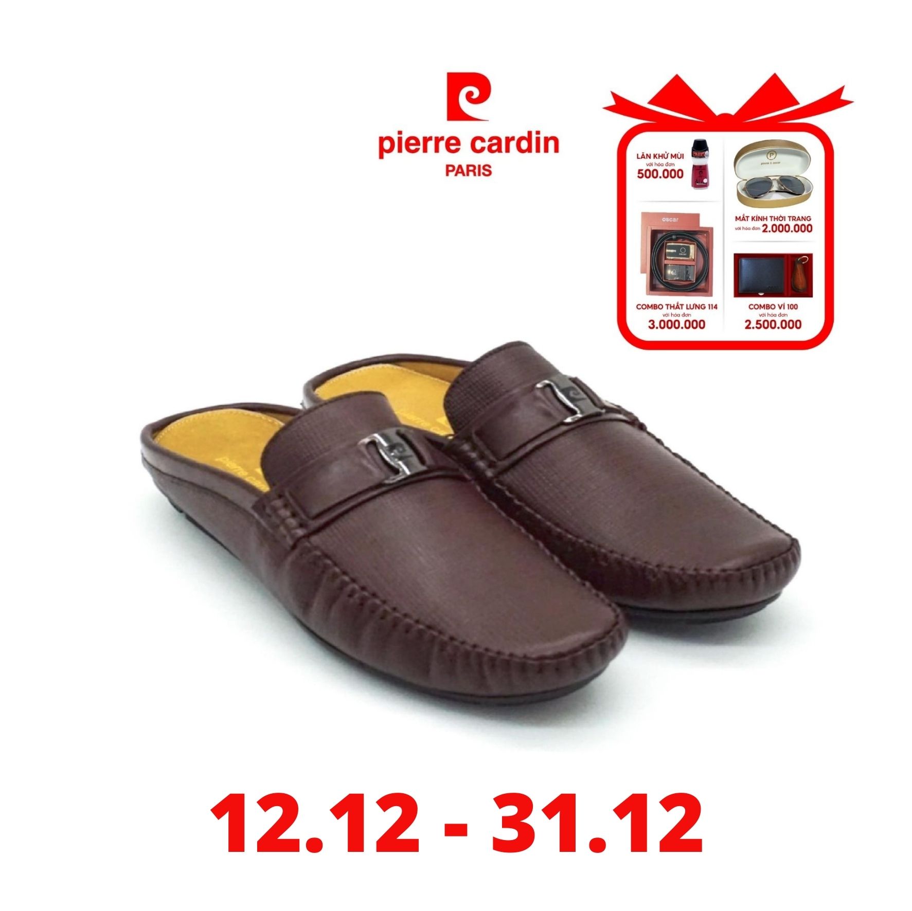 Giày Nam Sapo Pierre Cardin PCMFWLE707BRW