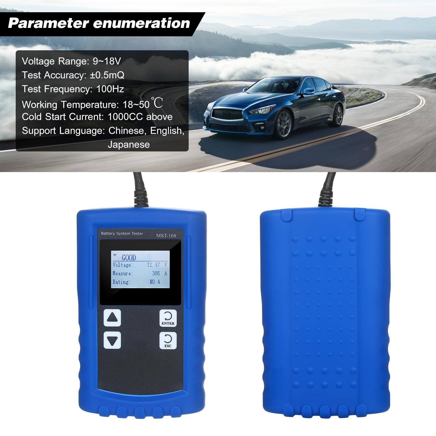 Digital Battery Tester High Accuracy Battery Analyzer Automobile Vehicle Battery Capacity Diagnostic Tool Testing Gauge