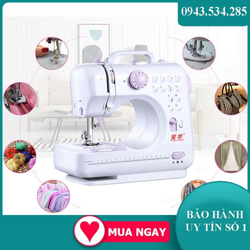 Máy Khâu Gia Đình, Máy May Mini Gia Đình May Tự Động 12 Kiểu May, Có Đèn, Dùng Pin Khi Mất Điện