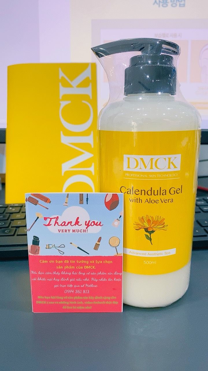 Gel dưỡng ẩm làm dịu da, Se khít lỗ chân lông, Giảm kích ứng - DMCK DMCK Calendula Gel with Aloe Vera 500ml