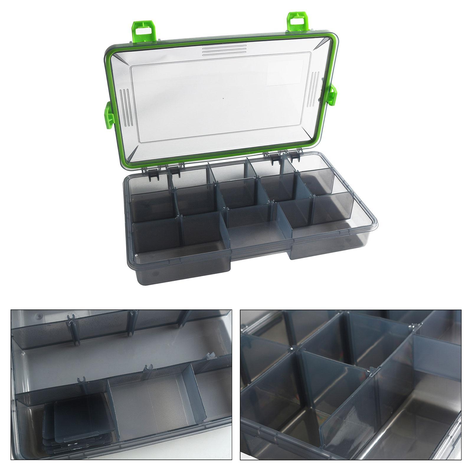 Fishing Tackle Box Tackle Storage Durable Multi Compartments Waterproof Lure Case Practical Lure Hooks Removable Inserts Container Organizer