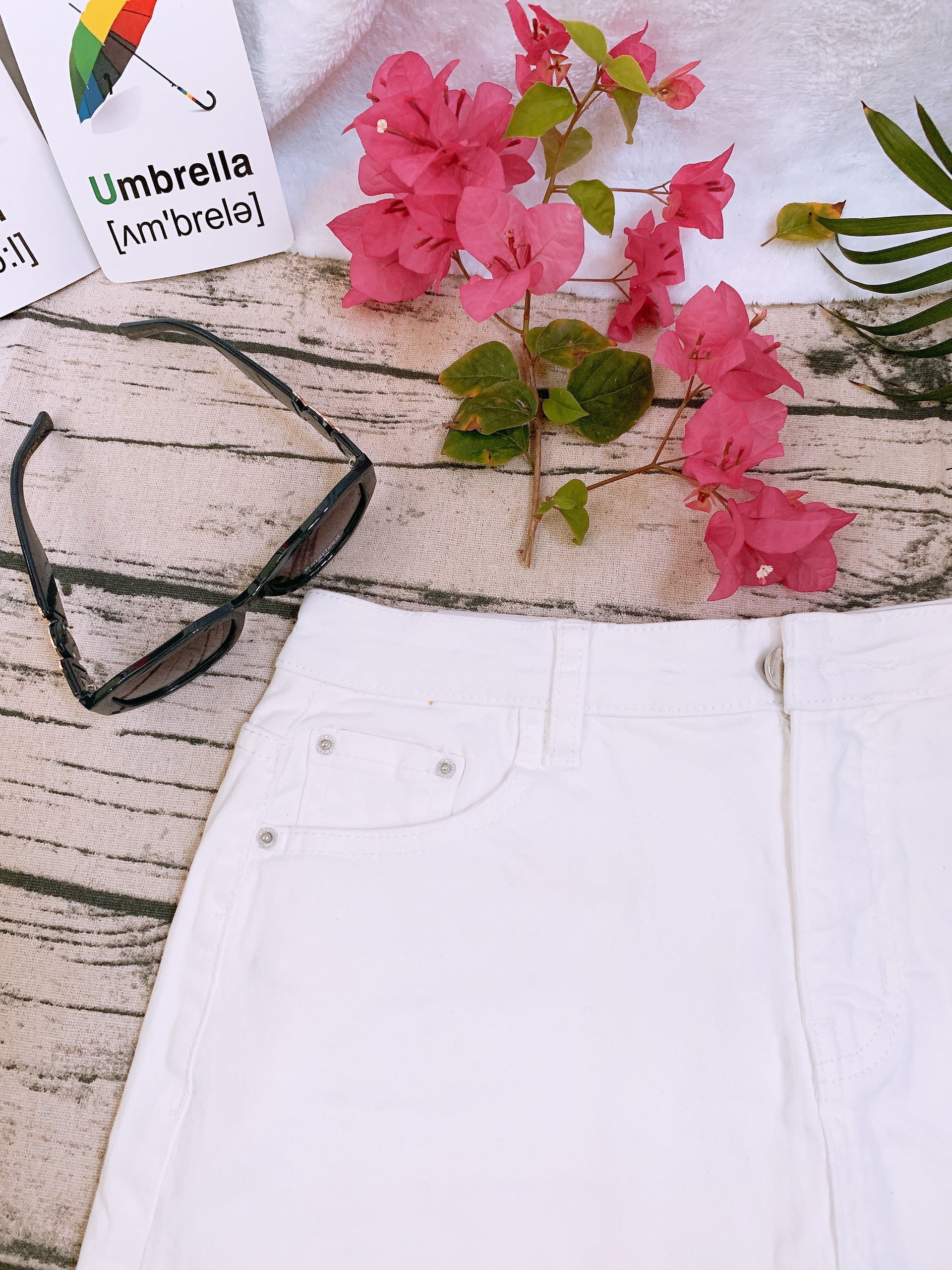 Quần váy jeans trắng size đại