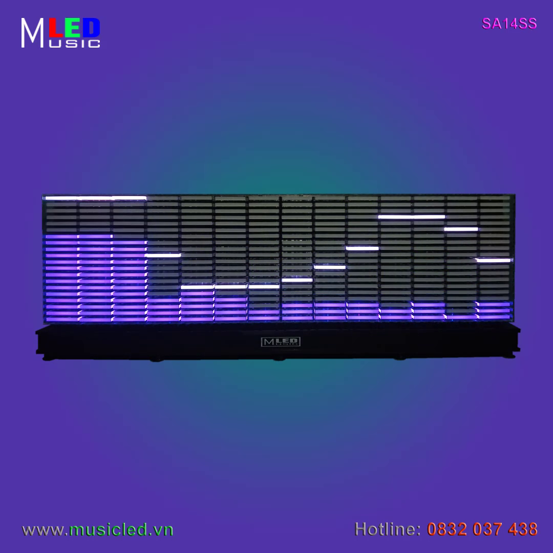 Dàn đèn Music LED nháy theo tần số nhạc 14 cột để bàn