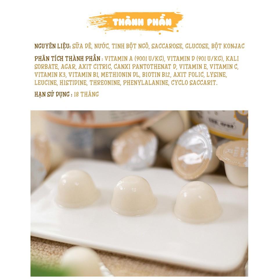 THẠCH SỮA DÊ PUDDING DÀNH CHO CHÓ MÈO - TREAT THƯỞNG