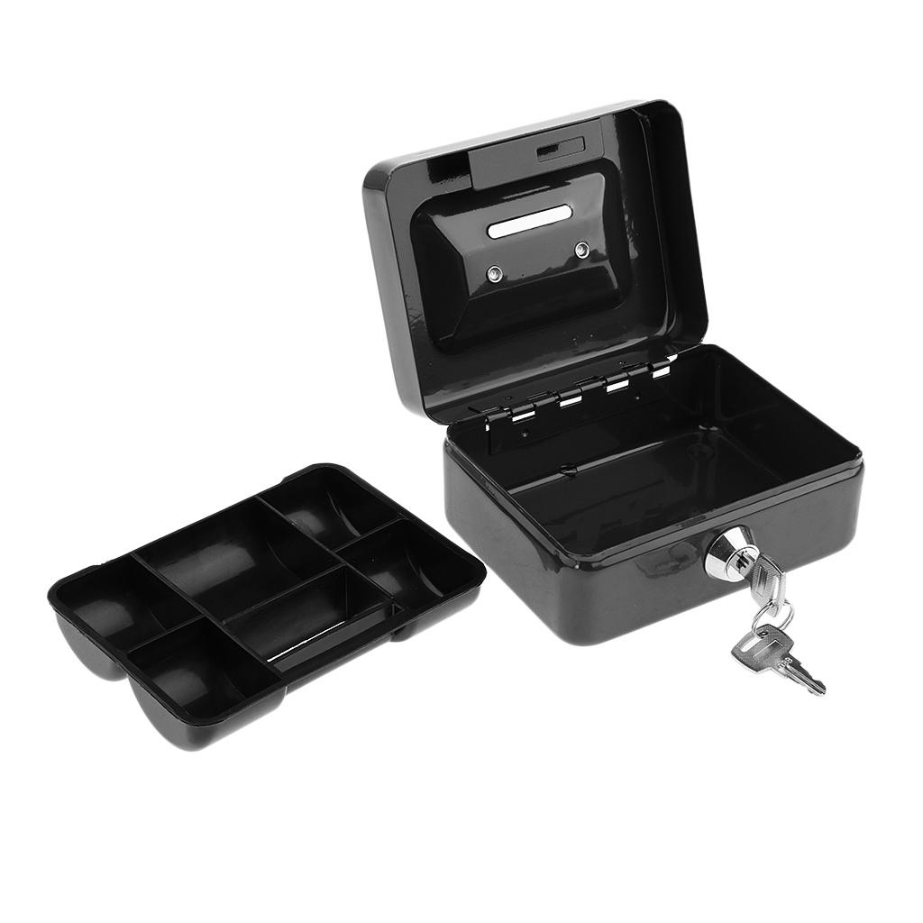 Creative Portable Metal Storage Container Safe Lock Box Money Coffer