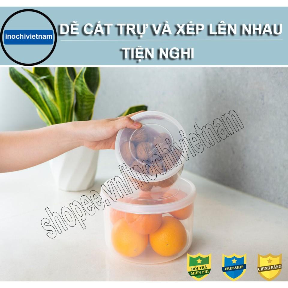 Hộp Nhựa Đựng Thức Ăn -Hokkaido Tròn INOCHI Nhựa Cao Cấp Trong Suốt 750-1500-2500ml BOTPTL