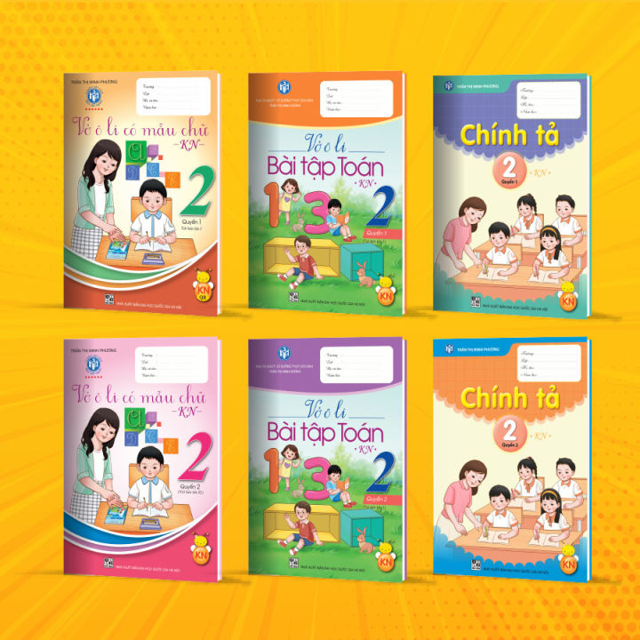Combo bộ vở ô li lớp 2 - bộ Kết nối tri thức  tích hợp QR CODE