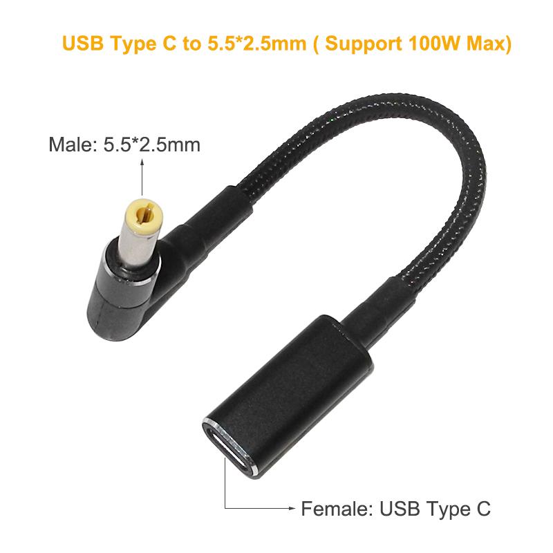 100W Loại C Sang Máy Tính Xách Tay Đa Năng Adapter Connecter Dc Jack Usb C Cáp Sạc Laptop Dây Sạc Laptop 13 Chiếc Cổng Kết Nối