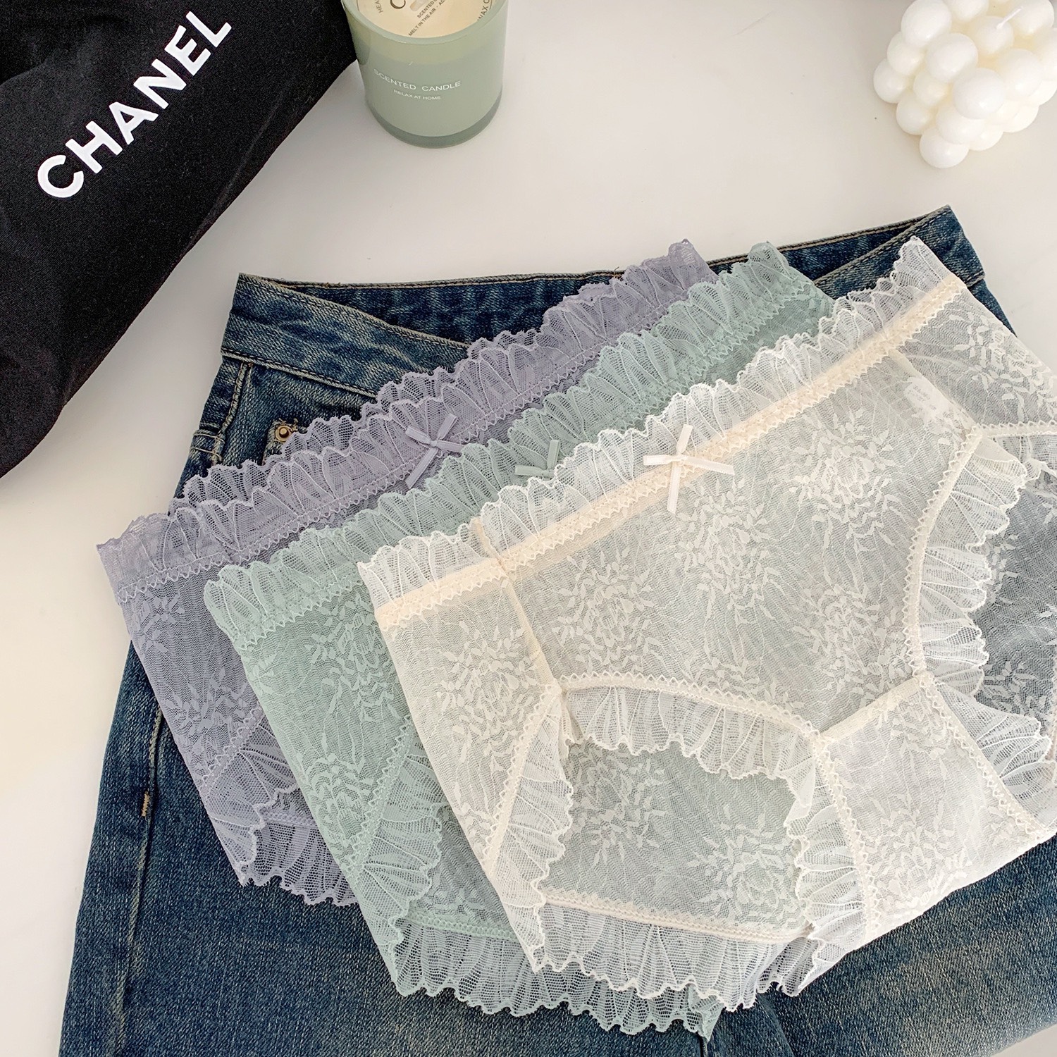 Quần Lót Ren Hoa Thanh Lịch - B.Lingerie