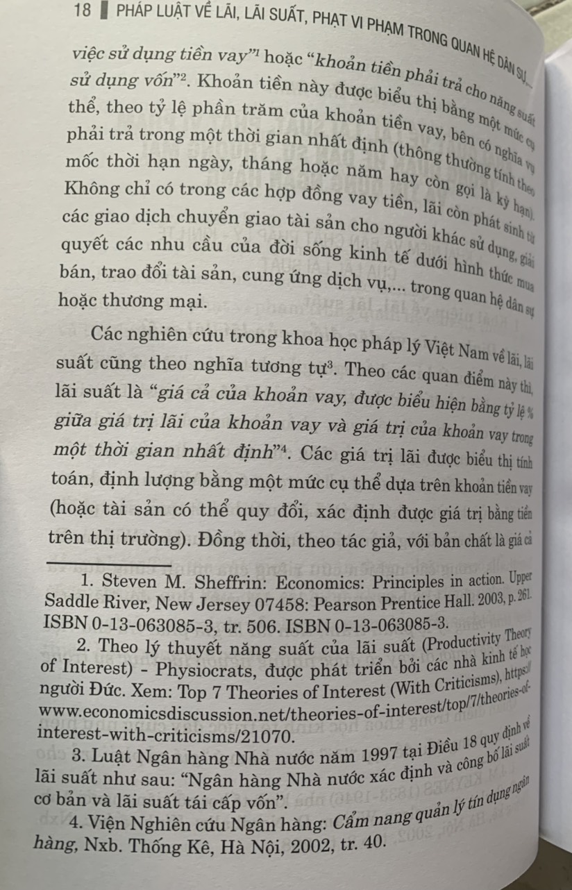 Pháp luật về lãi, lãi suất, phạt vi phạm trong quan hệ dân sự, thương mại và tín dụng ngân hàng