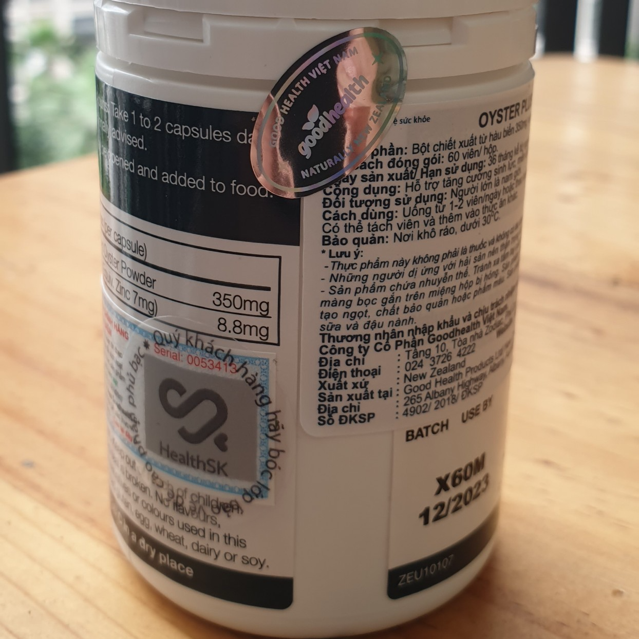 Tinh chất hàu New Zealand Good Health Oyster Plus tăng cường sinh lý nam giới | 3wolves