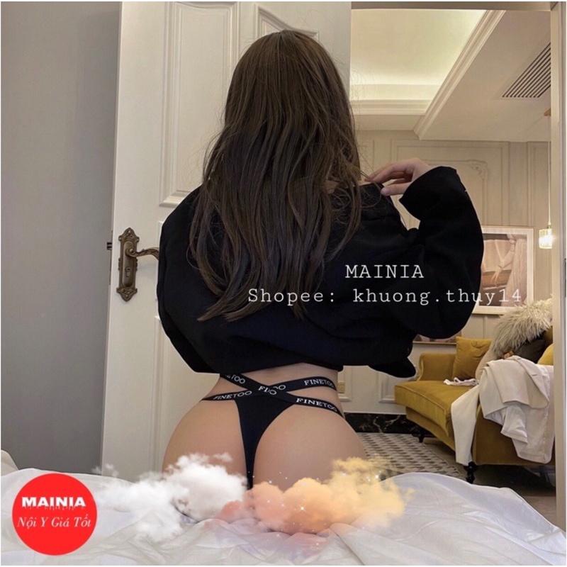 Quần Lót Lọt Khe Cotton Cạp Thun Chéo Chữ X Sexy Quyến Rũ Mainia Shop
