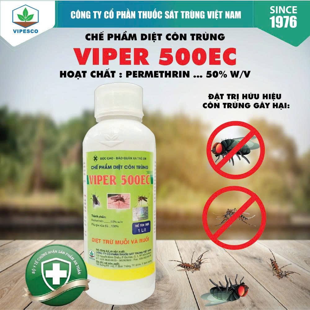 VIPER 500EC (1 lít) - DIỆT TRỪ MUỖI VÀ RUỒI