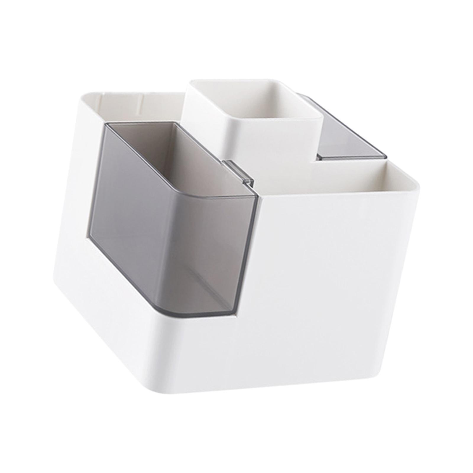 Pencil Pen Holder Storage Box Desk Pen Holder for Stationery School Bathroom