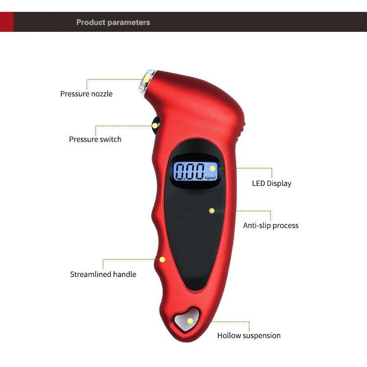Máy đo áp suất lốp xe hơi màn hình LCD độ chính xác cao