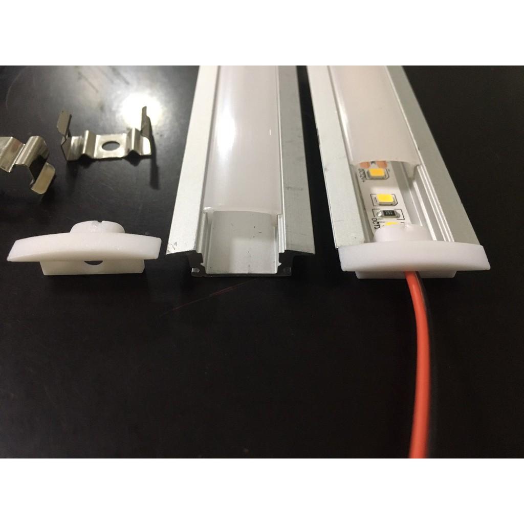 Thanh nhôm U âm 106 cm, UT22-6mm đã gồm Led 10w/m, Dạng U âm, Dùng điện 12V.