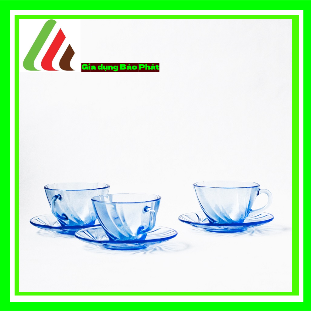 Bộ 6 ly tách Thủy tinh cường lực cao cấp Pháp Duralex Beau Rigave màu 180ml
