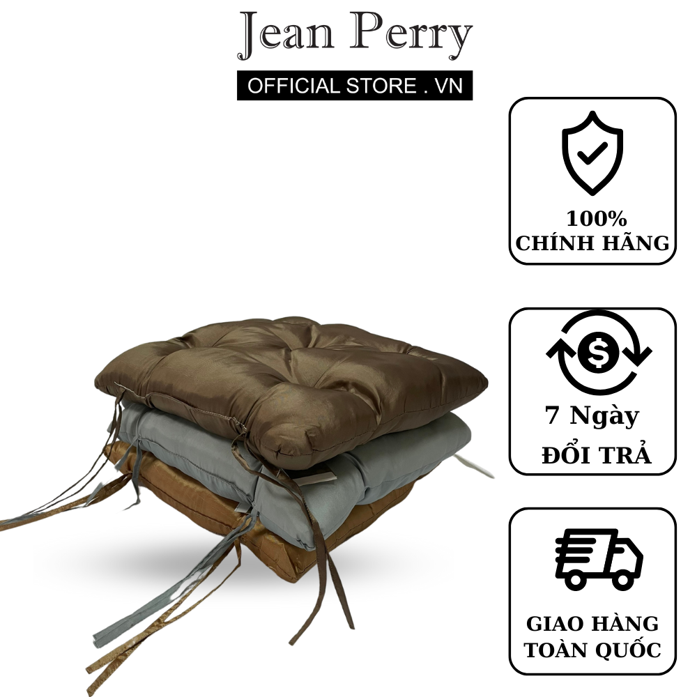 Gối tựa lưng vải trơn Jean Perry Accessories 45 x 45 cm (màu ngẫu nhiên)