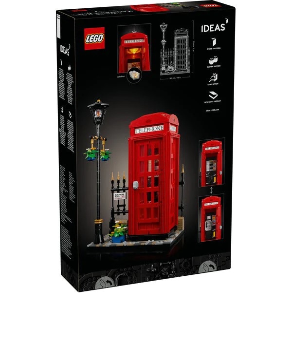 LEGO 21347 - Buồng Điện Thoại London Màu Đỏ (1440 Chi Tiết)