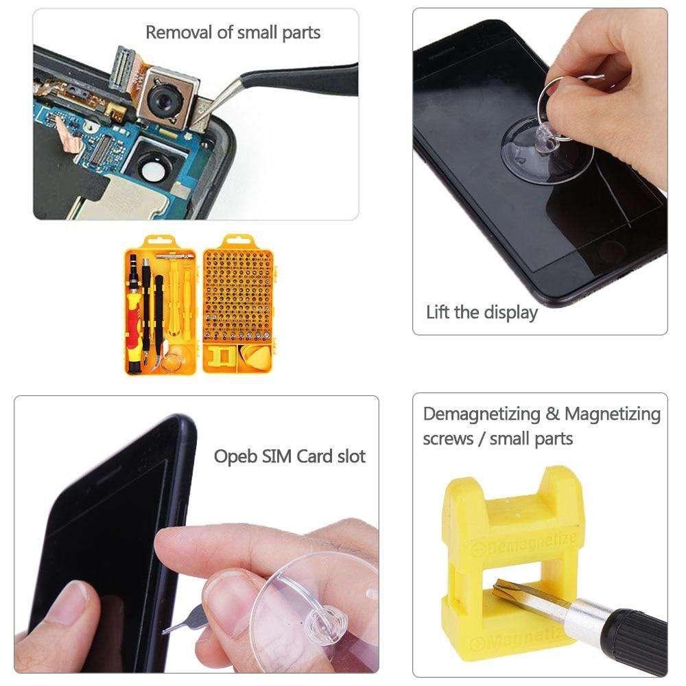 (SCREWDRIVER)Bộ Tua Vít Đa Năng 115 Trong 1 Sữa Chữa Điện Thoại Máy Tính, LapTop Chất Lượng Cao