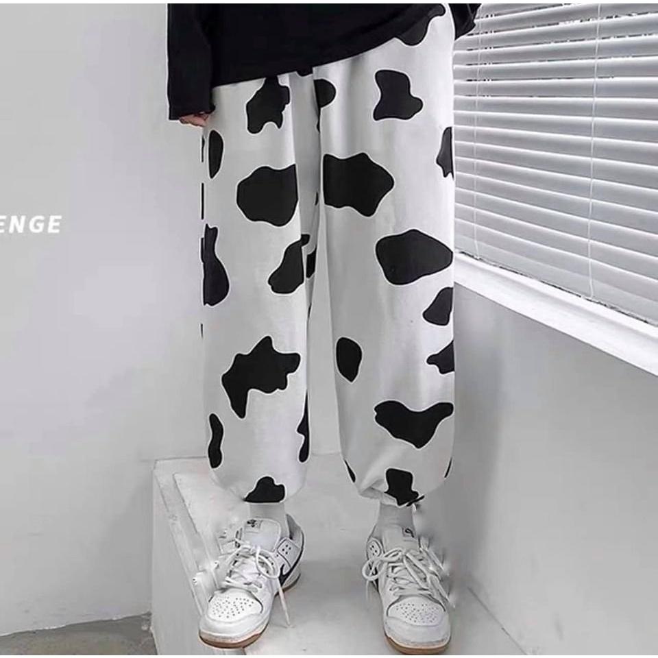 Quần Jogger Bò Sữa - Chất chân cua day dặn, form ống to