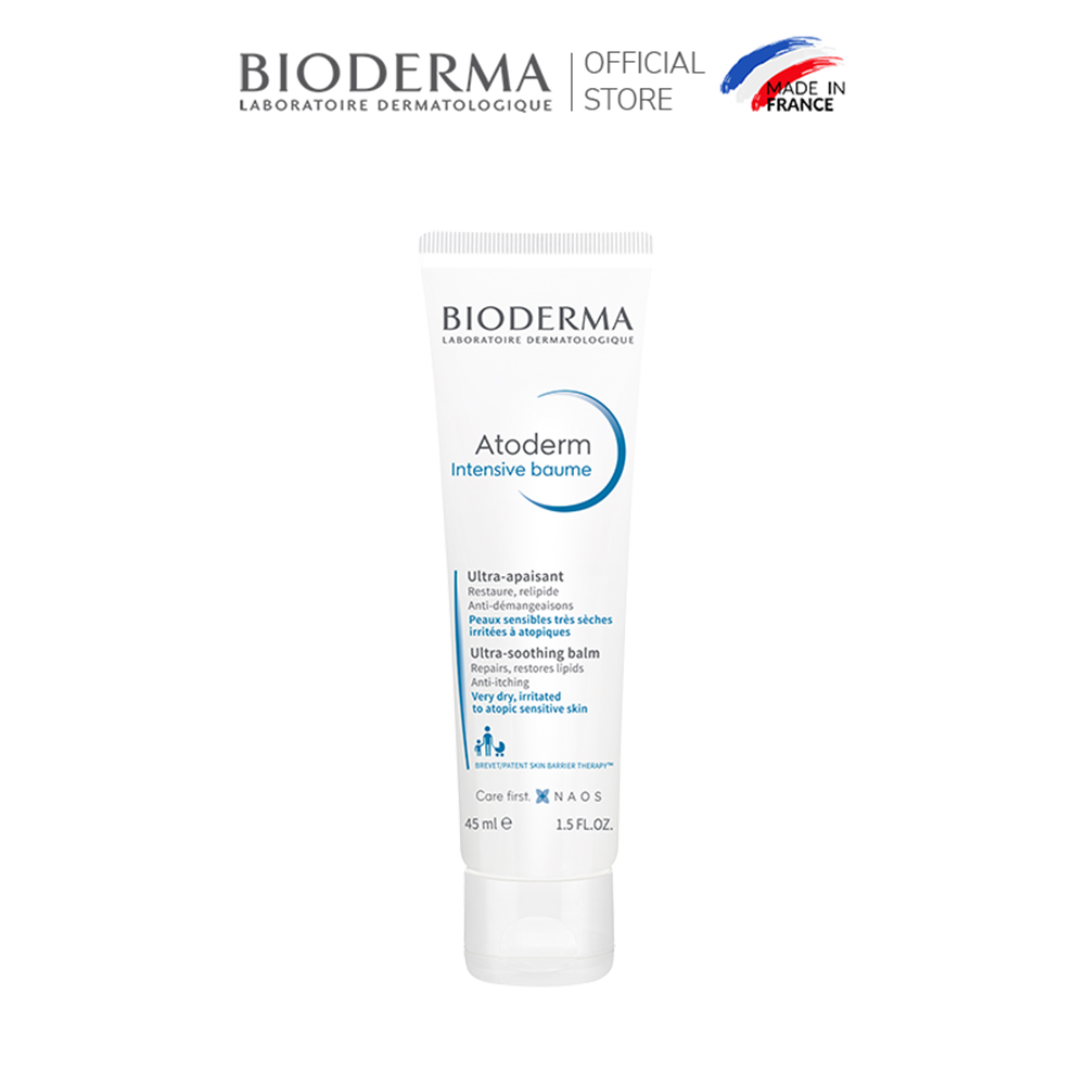 Kem dưỡng ẩm chuyên sâu cho da rất khô và viêm da cơ địa Bioderma Atoderm Intensive Baume - 45ml