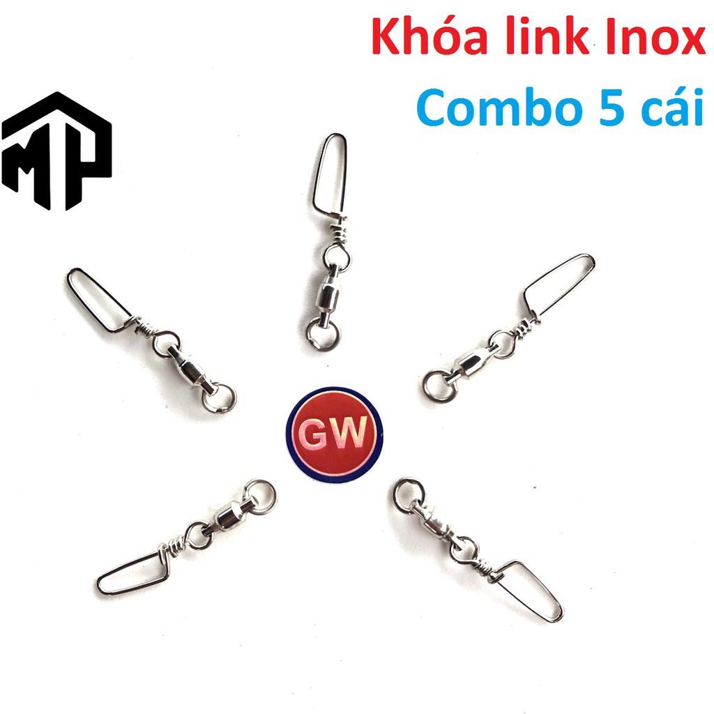 Khóa linh chống xoắn INOX GW câu cá , combo 5 cái chuyên dùng câu đài , câu đơn , câu  tay - Top1VN chất lượng 102