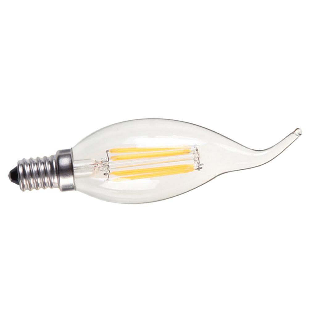 LED Filament Candle Light Bulb For Chandelier Ceiling Light A-Warm White 2W