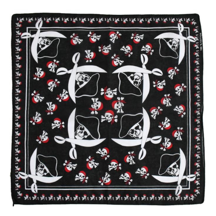 Bộ sưu tập khăn bandana street style họa tiết đầu lâu các loại (54x54cm) - BDN26 ĐL - Xương tay