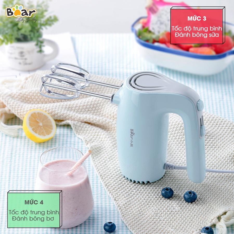 Máy Đánh Trứng Mini Cầm Tay Bear Công Suất Lớn Làm Bánh, Làm Kem - Hàng chính hãng - DDQ-B02P5