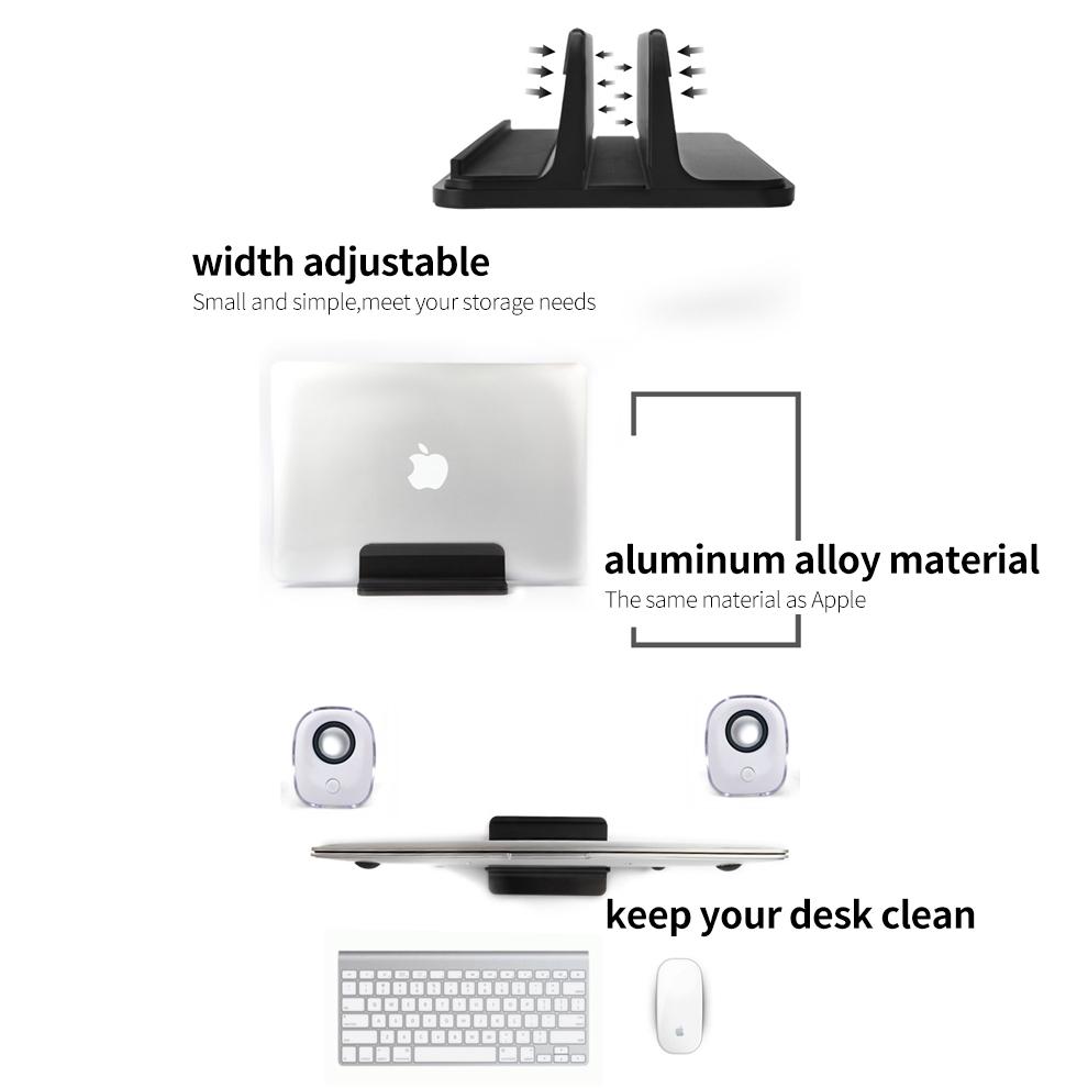 Đế silicone hợp kim nhôm chống trượt Chiều rộng có thể điều chỉnh Máy tính xách tay / Điện thoại