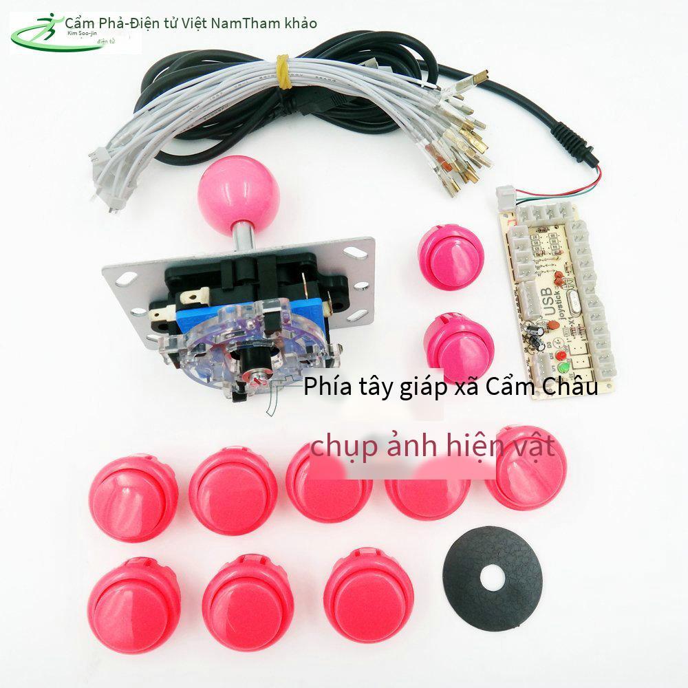 Phong cách mới nhất Bộ cần điều khiển Arcade đơn DIY Bộ điều khiển cần điều khiển máy tính USB Chip điều khiển King of Fighters Phụ kiện trò chơi