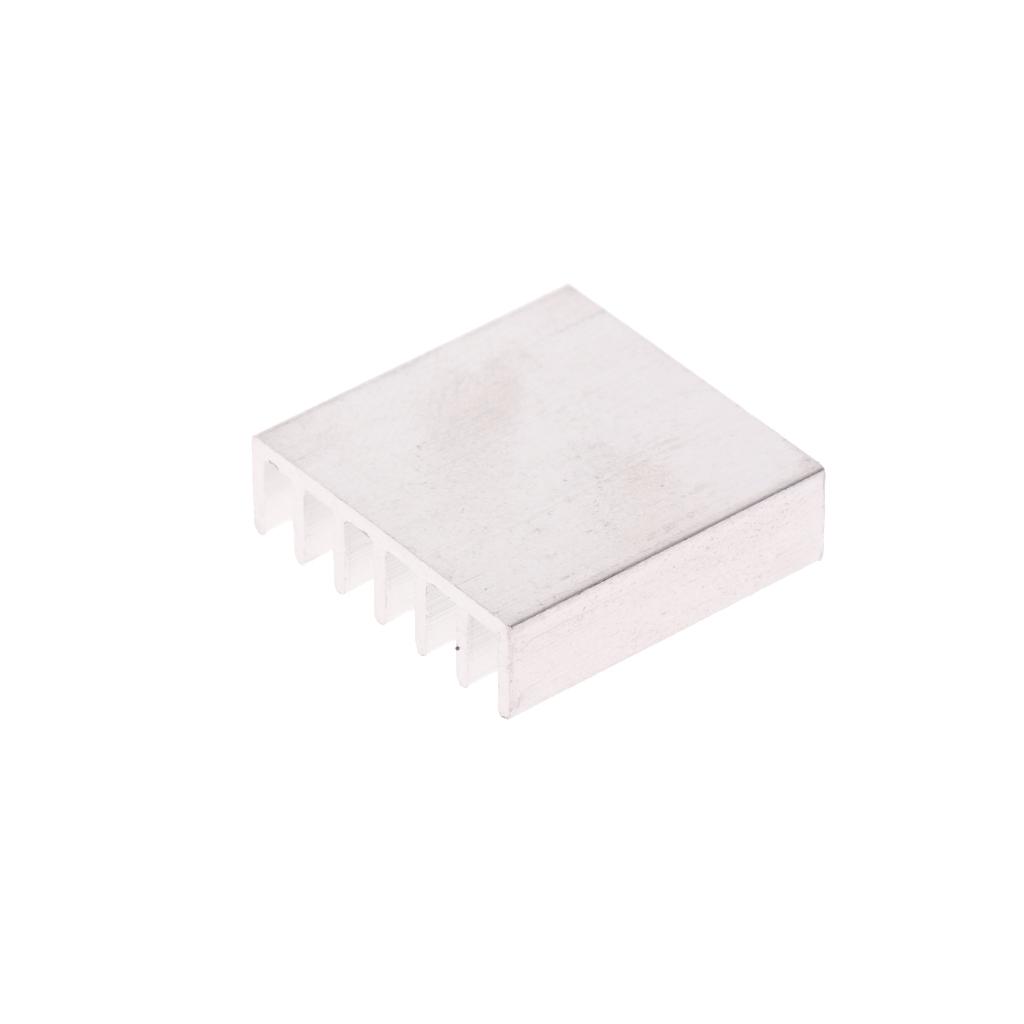 10x Silver Tone Aluminium Heatsink Heat Sink Radiator Cool Fin 20*20*6