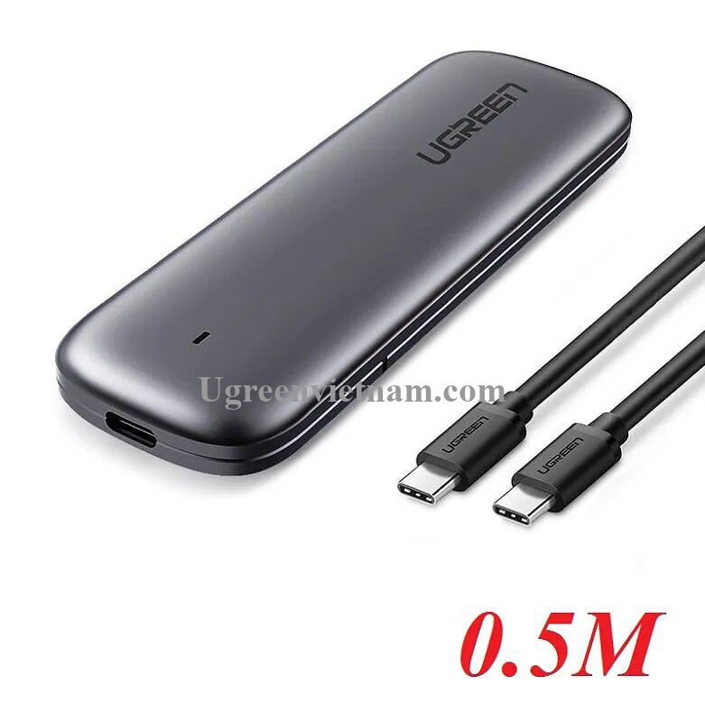 Hộp đựng ổ cứng SSD M.2 B-Key USB Type-C Ugreen 60354 - Hàng chính hãng