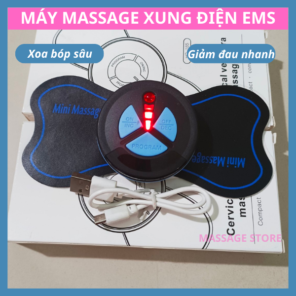 Máy Massage xung điện Âu Mỹ,máy massage cổ vai gáy lưng bằng xung tần sô thấp,giúp lưu thông kinh mạch làm mềm cơ,thúc đẩy tuần hoàn máu,giảm đau mỏi nhanh chóng ngay sau khi sử dụng