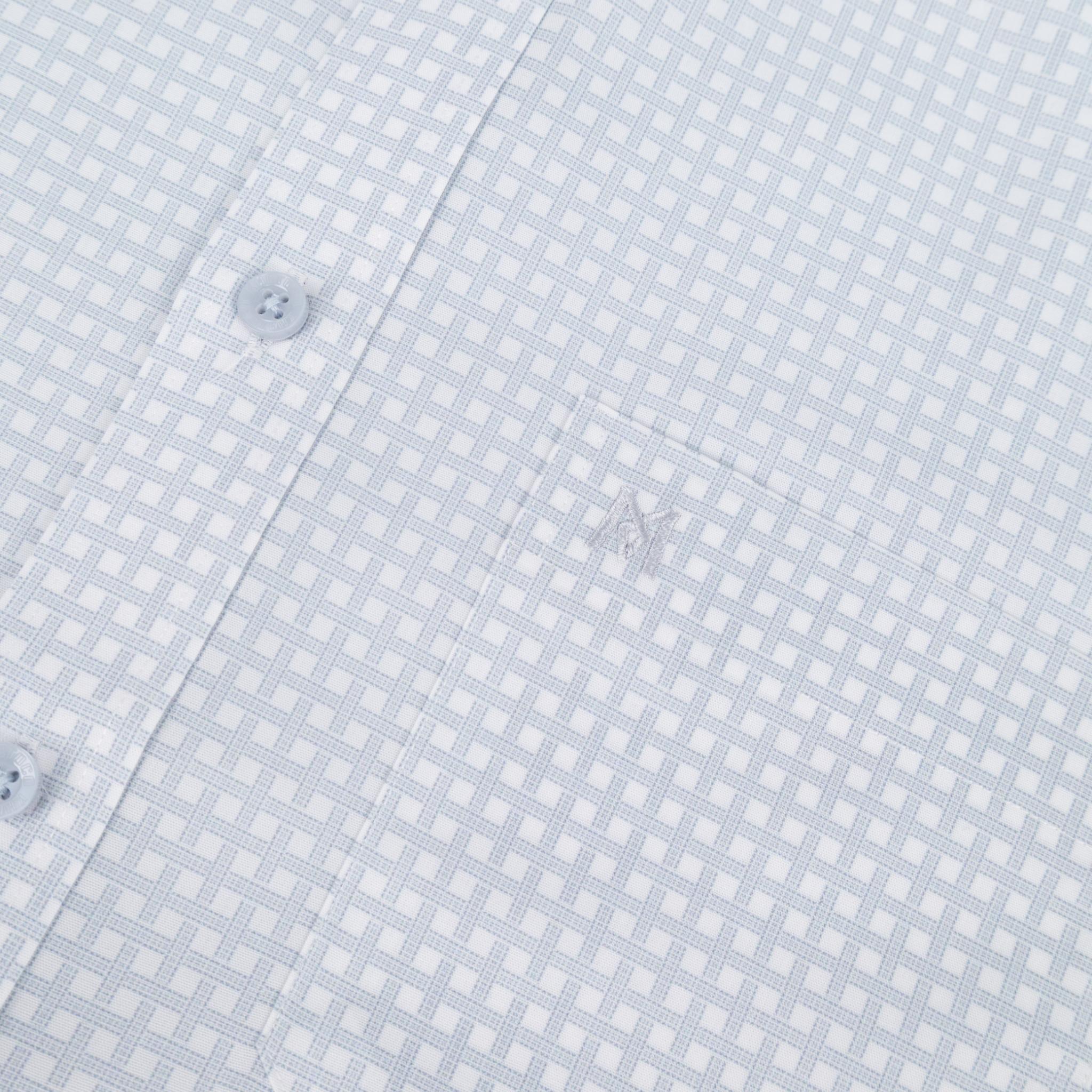 Áo sơ mi nam KHATOCO Tailor Fit ngắn tay A1MN498T2-CNCR814-2709-N