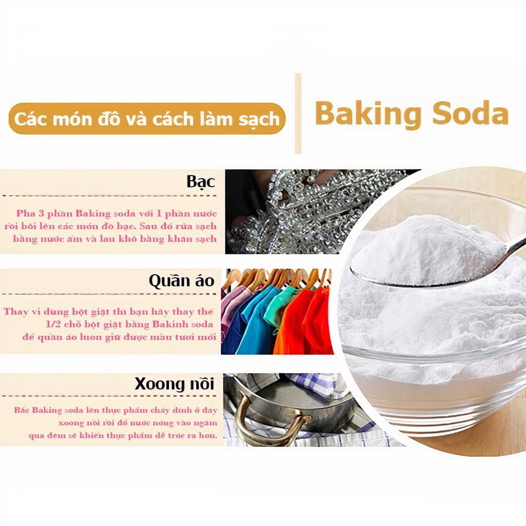 Baking Soda trắng răng ️CHÍNH HÃNG Backing soda Làm sạch răng miệng, Banking soda khử độc thực phẩm