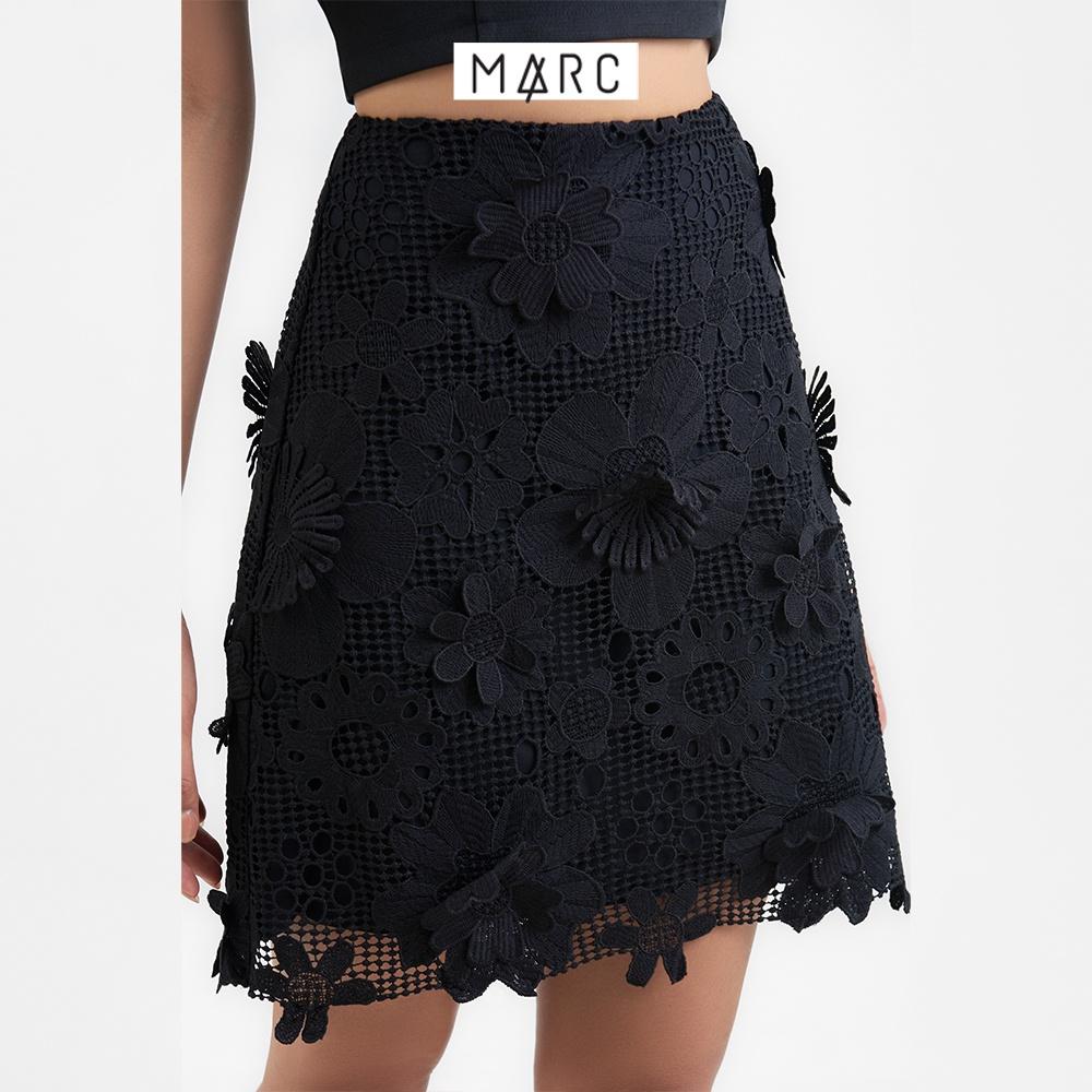 Váy ren nữ MARC FASHION hoa 3D mini form A TRLH113022