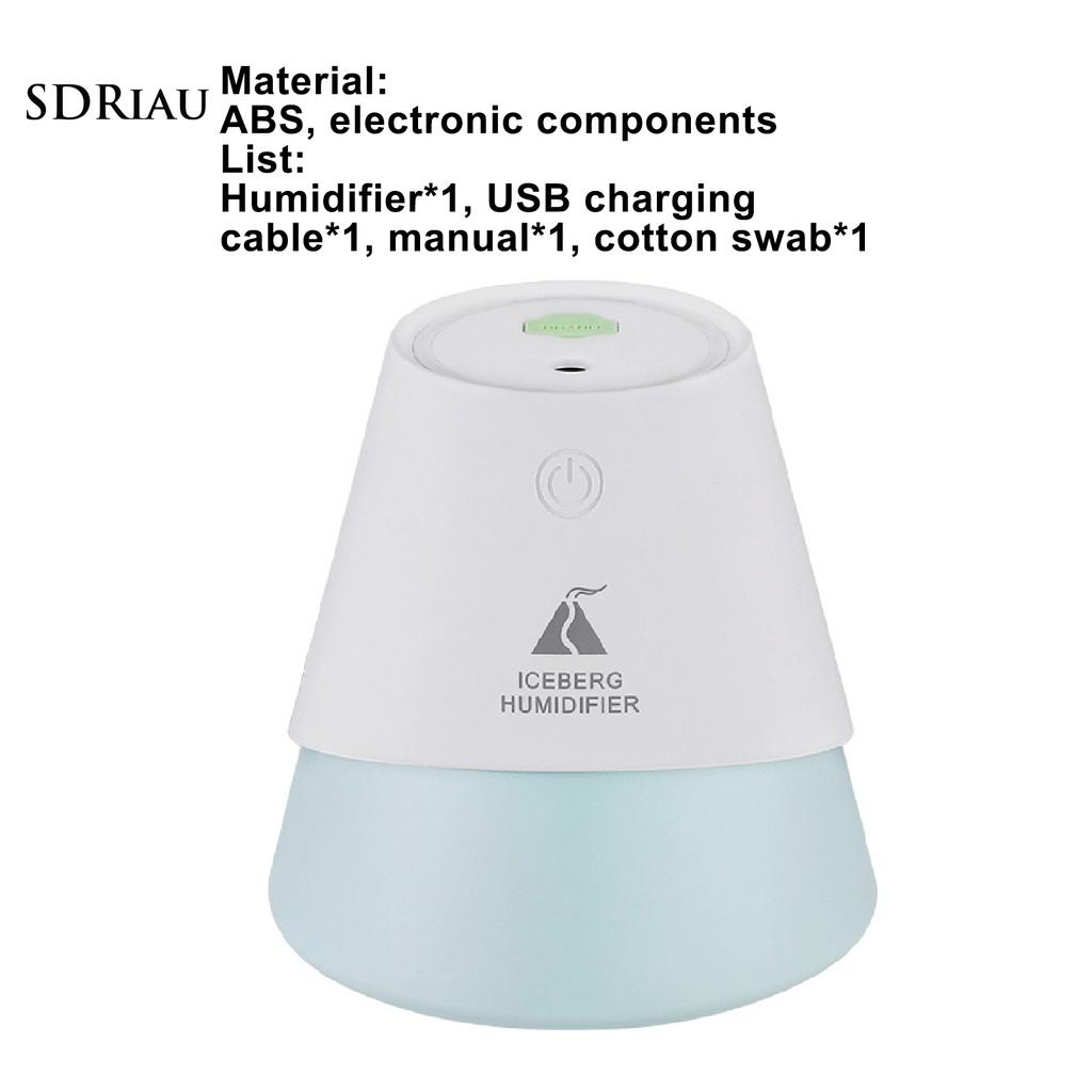 Máy Phun Sương Tạo Độ Ẩm Không Khí Mini Không Gây Tiếng Ồn Thiết Kế Hình Viên Đá