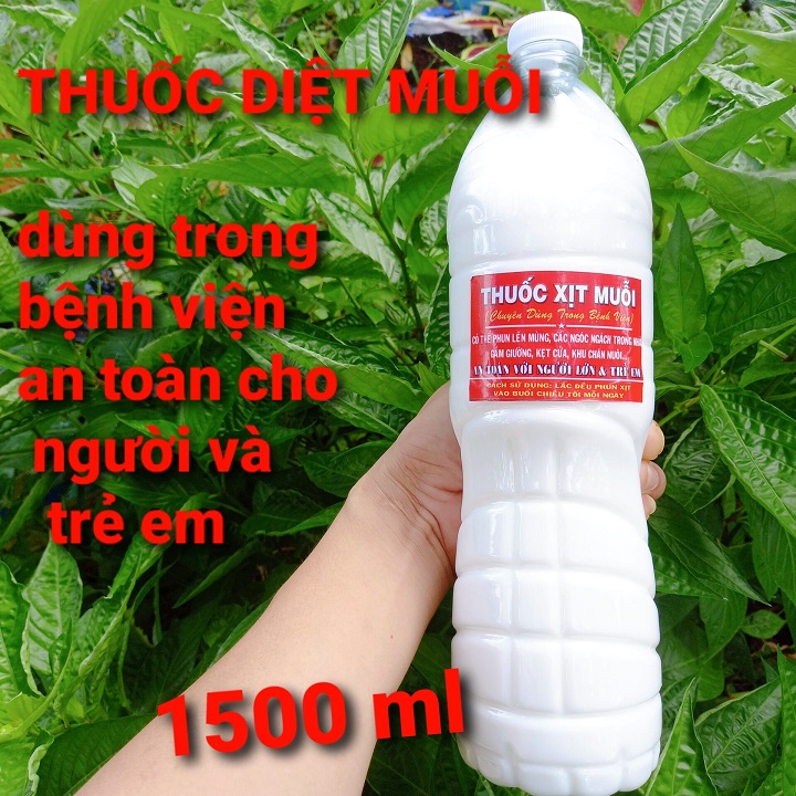 Thuốc phun muỗi y tế sinh học pha sẵn đậm đặc chai 1,5lít