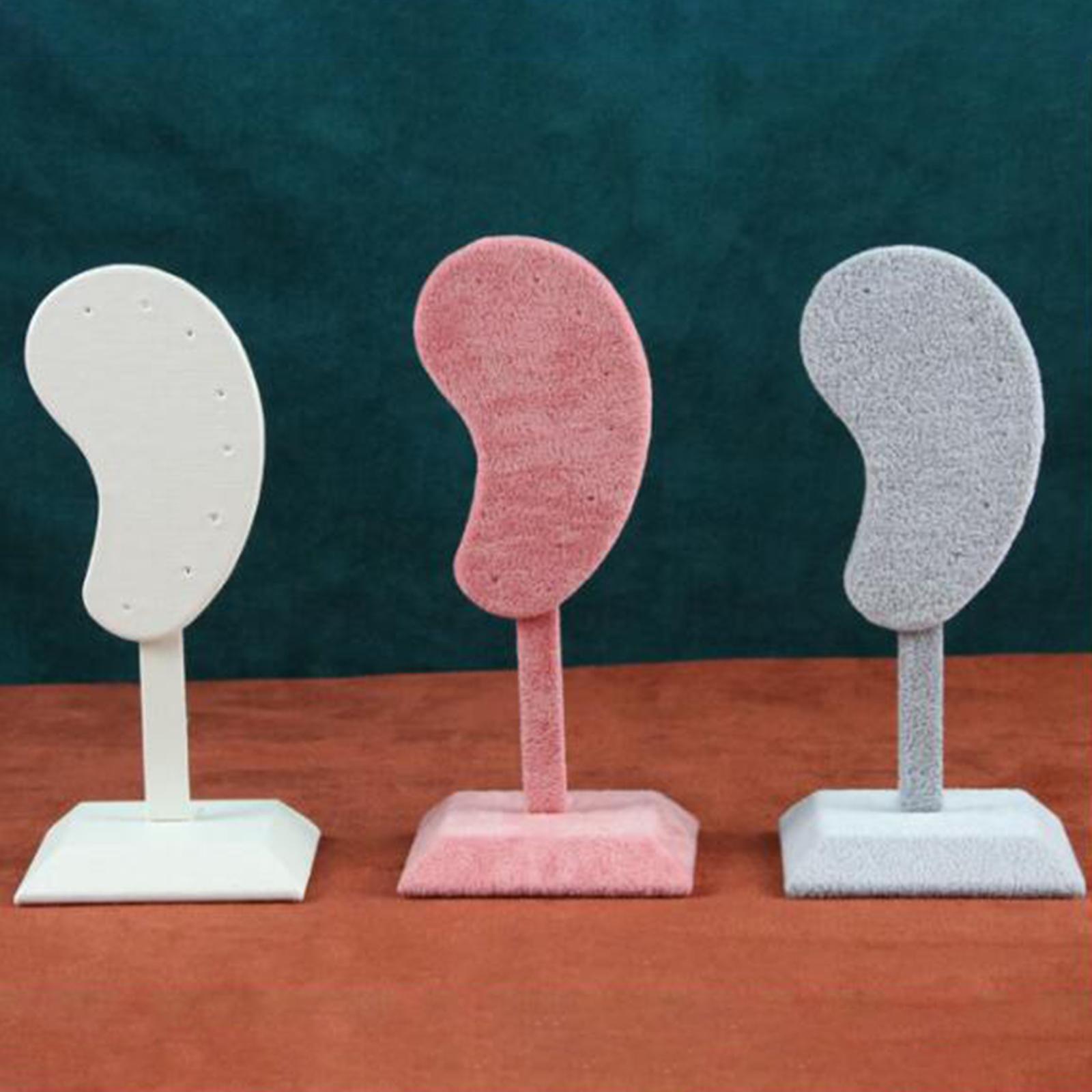 4x Earring Display Stand Muti-purpose Unique Ear-Shape Ear Studs Organizer Holder Bedroom Decor