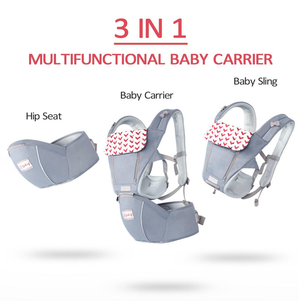 0-36 Tháng 3 Trong 1 Sling Em Bé Sơ Sinh Kid Cho Bé Hipseat Sling Mặt Trước Kangaroo Bé bọc Tàu Sân Bay Dùng Cho Bé Đi Du Lịch