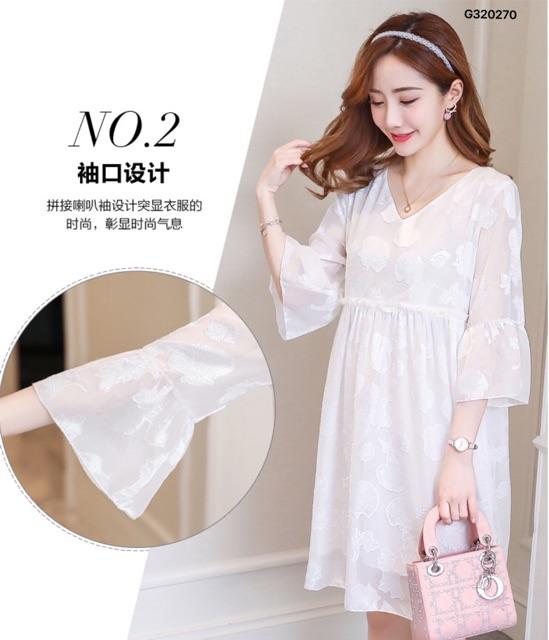 SẴN Váy khoá ngang cho con ti sz M-2XL