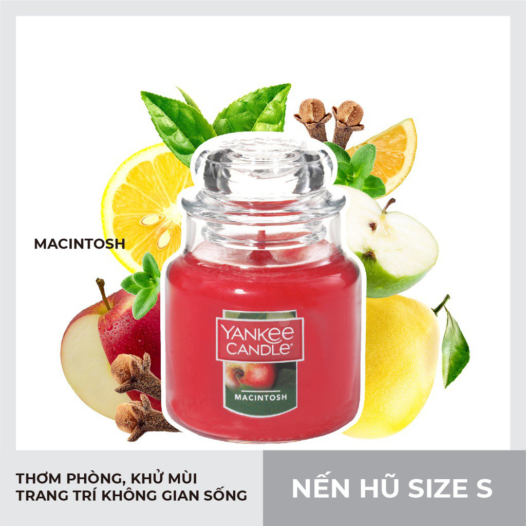 Nến Hũ - Yankee Candle - Macintosh - Size S